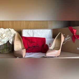 Christian Louboutin Blush Patent Leather Heels